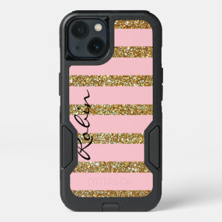 Glitz Gold and Pink Otterbox Samsung Note 4 Case