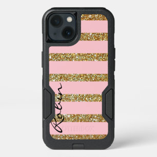 Glitz Gold and Pink Otterbox Samsung S6 Edge Case
