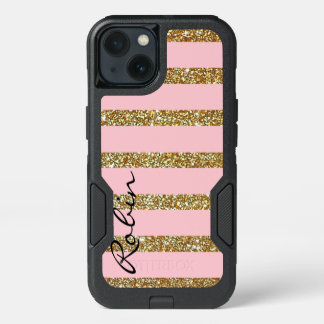 Glitz Gold and Pink Otterbox Samsung S8 Case