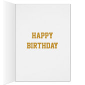 Glitz Gold 'Name and Age' 'Happy Birthday' card (Inside (Right))