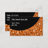 Glitz Orange Black Curve business card template (Front/Back)