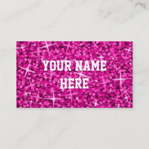 Glitz Pink business card template