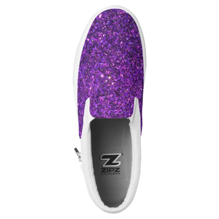 purple glitter sneakers