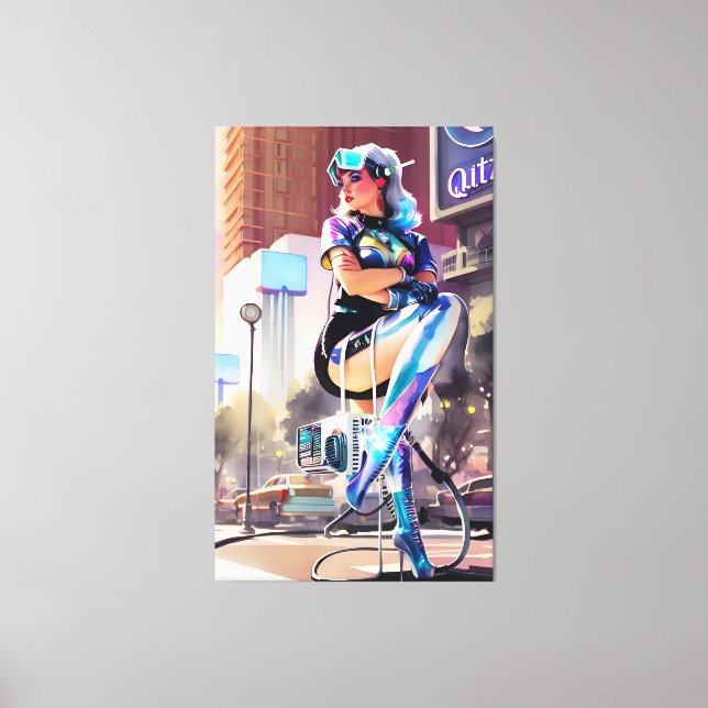 Glitz, Qitz and Glamour Ken Gage Art Canvas Print (Front)