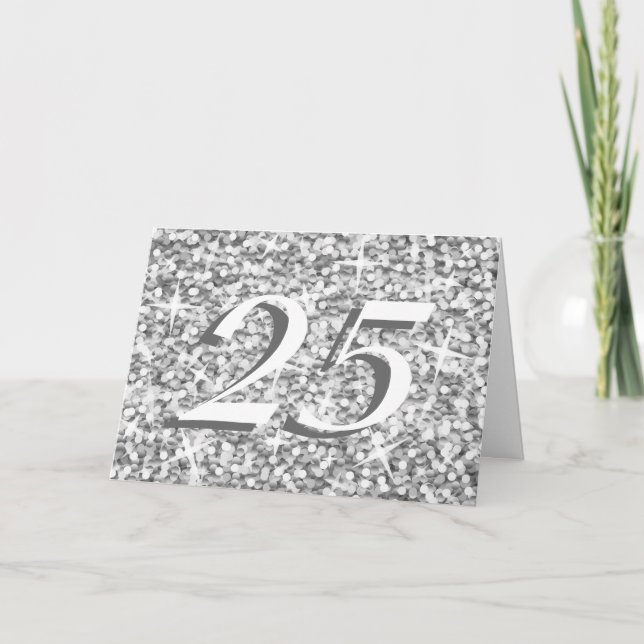 Glitz "Silver" '25' anniversary card (Front)