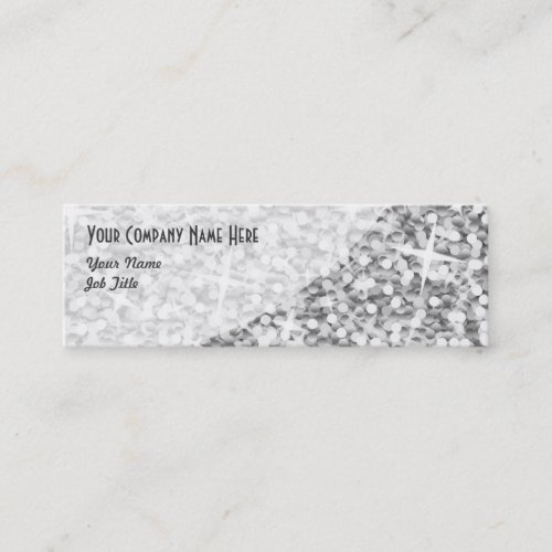 Glitz "Silver" Curve business card skinny