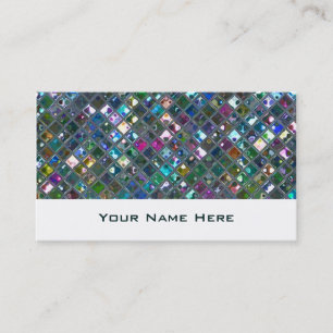 Glitz Tiles Multicoloured 2 business card white