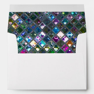 Glitz Tiles Multicoloured 2 print A7 white Envelope