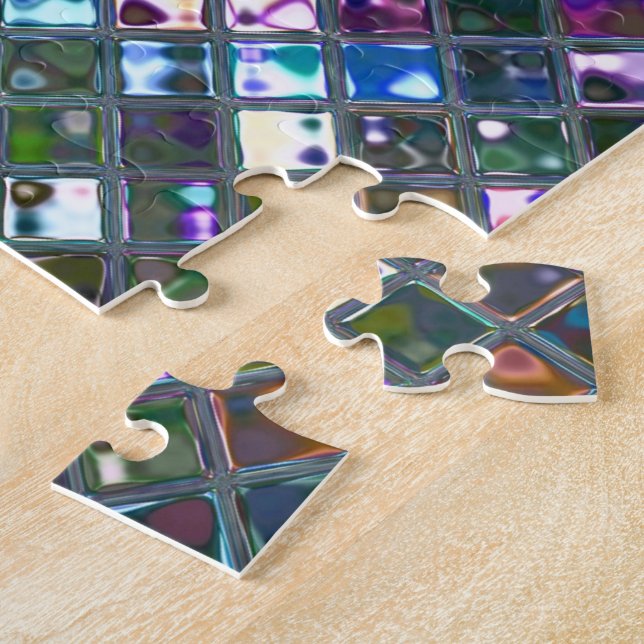Glitz Tiles Multicoloured 2 print puzzle (Side)