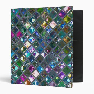 Glitz Tiles multicoloured 2 print ring binder