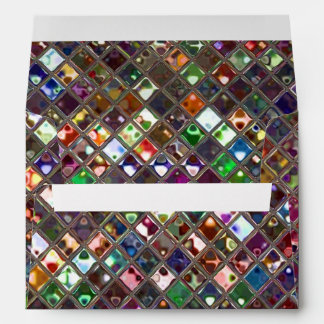 Glitz Tiles Multicoloured print envelope A7