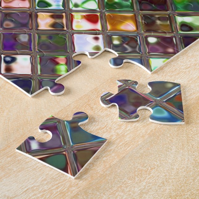 Glitz Tiles Multicoloured print puzzle (Side)