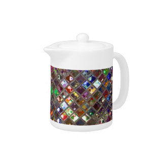 Glitz Tiles Multicoloured print teapot