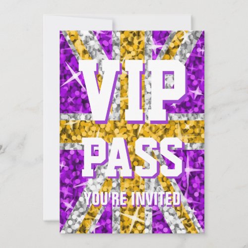 Glitz UK Gold VIP PASS invitation