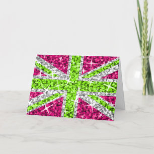 Glitz UK Lime 'Happy Birthday' greetings card