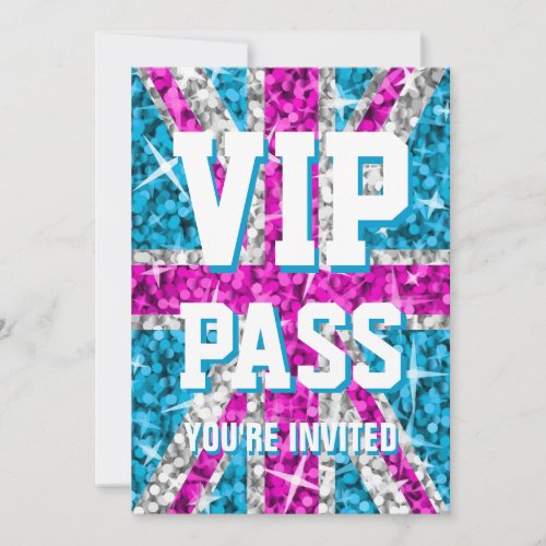 Glitz UK Pink VIP PASS invitation