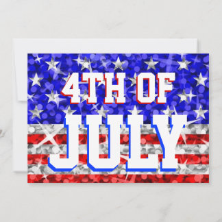 Glitz USA '4th of July' party invitation