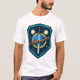 Glitzor9 “Twin Suns Shield” Emblem Tee