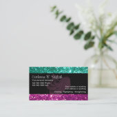Glitzy Beauty Business Cards (Standing Front)