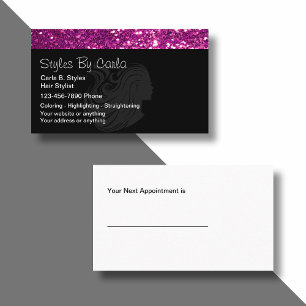 Glitzy Beauty Business Cards