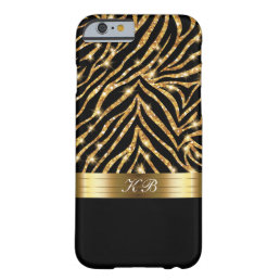 Glitzy Bling Elegant Ladies Gold Glitter Barely There iPhone 6 Case