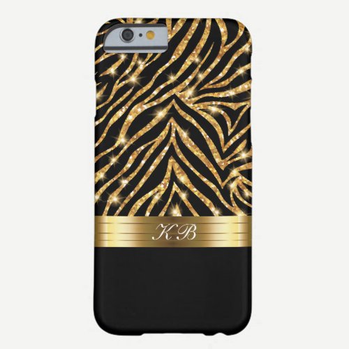 Glitzy Bling Elegant Ladies Gold Glitter Barely There iPhone 6 Case