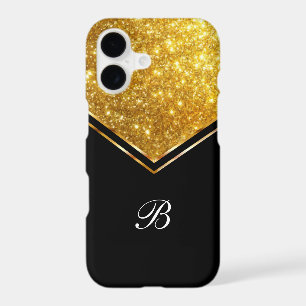 Glitzy Bling Glam Monogram iPhone 17 Case