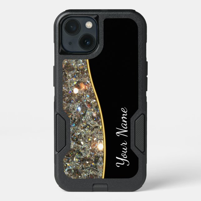 Glitzy Bling Style Otterbox iPhone Case (Back)