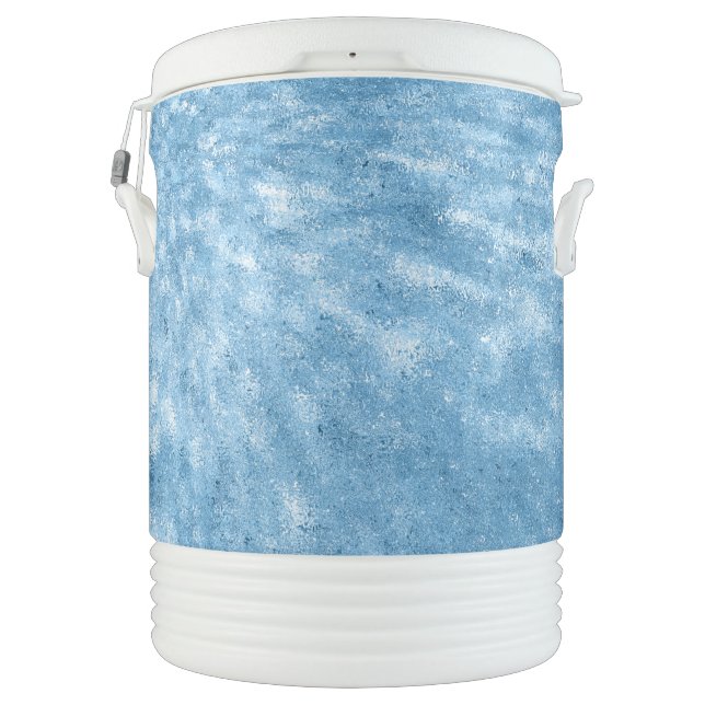 Glitzy Blue Beverage Cooler (Back)