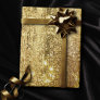 Glitzy Foil | Golden Bronze Copper Faux Sparkle Wrapping Paper