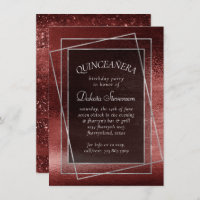 Glitzy Foil | Henna Crimson Red Glitter Birthday