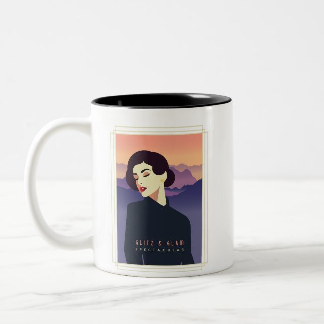 Glitzy & Glam Art Deco Paris Mug (Left)