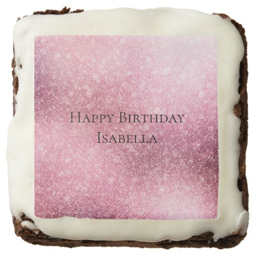 Glitzy Glam Pink Sparkle Brownie