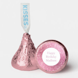 Glitzy Glam Pink Sparkle Sweet 16 Birthday Hershey®'s Kisses®