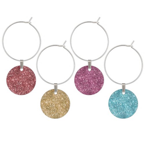 Glitzy Glitter Wine Charm