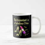GLITZY GOLD ACCOUNTANT DESIGN COFFEE MUG