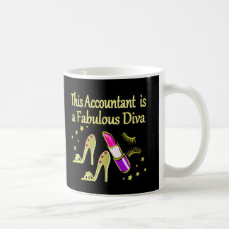 GLITZY GOLD ACCOUNTANT DESIGN COFFEE MUG