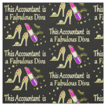 GLITZY GOLD ACCOUNTANT DESIGN FABRIC