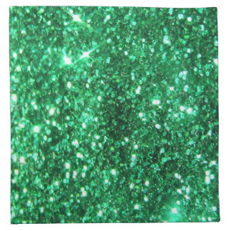 Glitzy Green Glitter Napkin