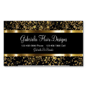 Glitzy Hairdresser Magnetic Business Card (Front)