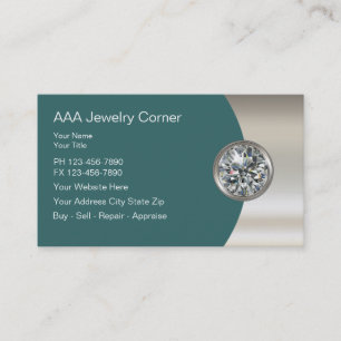 Glitzy Jewelry Business Cards