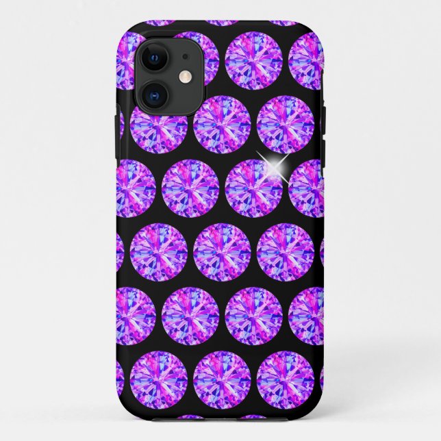 Glitzy Ladies Glitz And Glam Faux Rhinestone Case-Mate iPhone Case (Back)