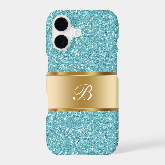 Glitzy Ladies Monogram Iphone Case (Back)