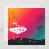 Glitzy Las Vegas Bridal Shower Invitation (Back)