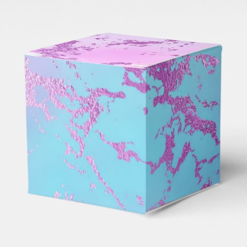 Glitzy Marble  Girly Glam Pink Blue Purple Ombre Favor Boxes