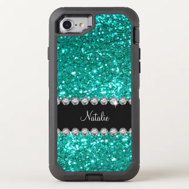 Glitzy Monogram Faux Glitter Otterbox Iphone Case Zazzle 3509