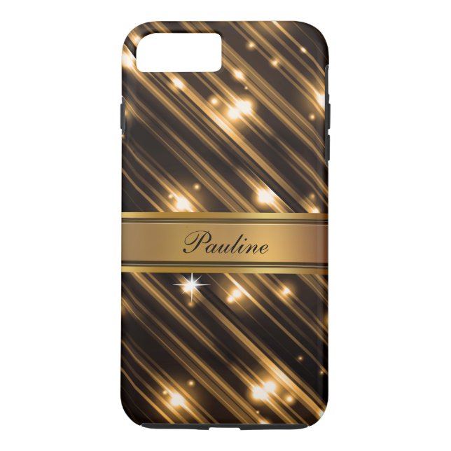 Glitzy Monogram Style Case-Mate iPhone Case (Back)
