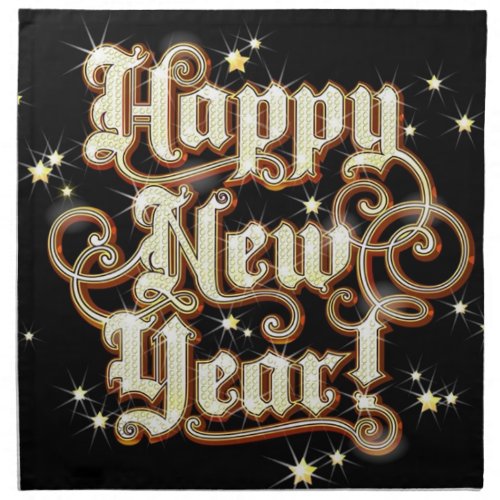 Glitzy New Year Napkin