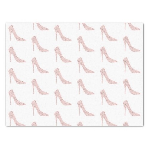 Glitzy Pink Diamond Heels Tissue Paper