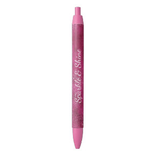 Glitzy Pink Glitter Sparkle Pen